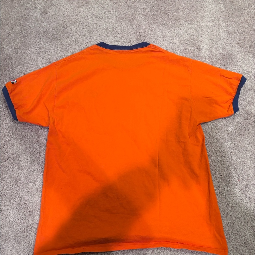 Champion Men's Orange and Blue Trim T-Shirt - Picture 3 of 3